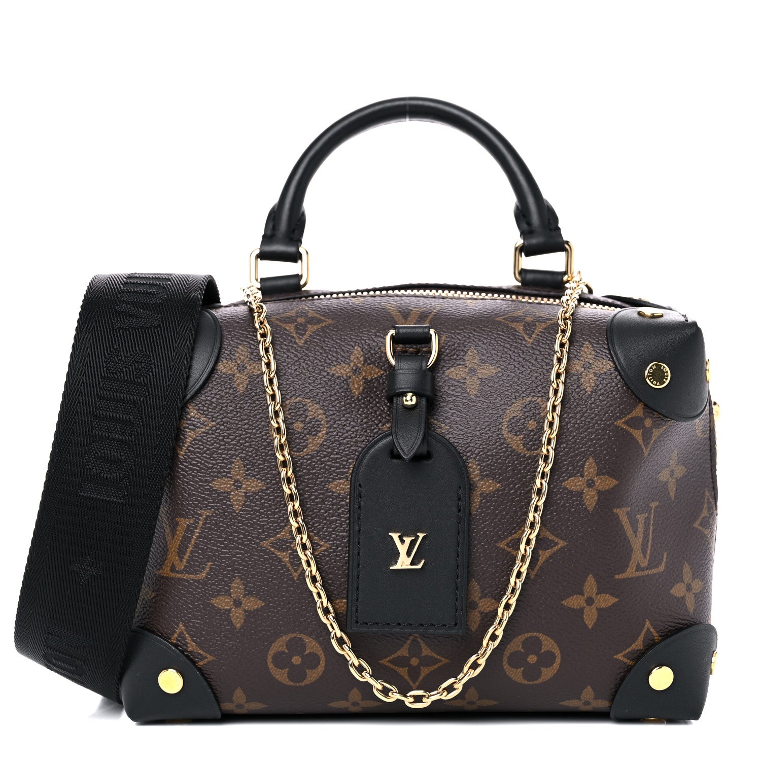 Louis Vuitton Monogram Petite Malle Souple Black 1 of 13