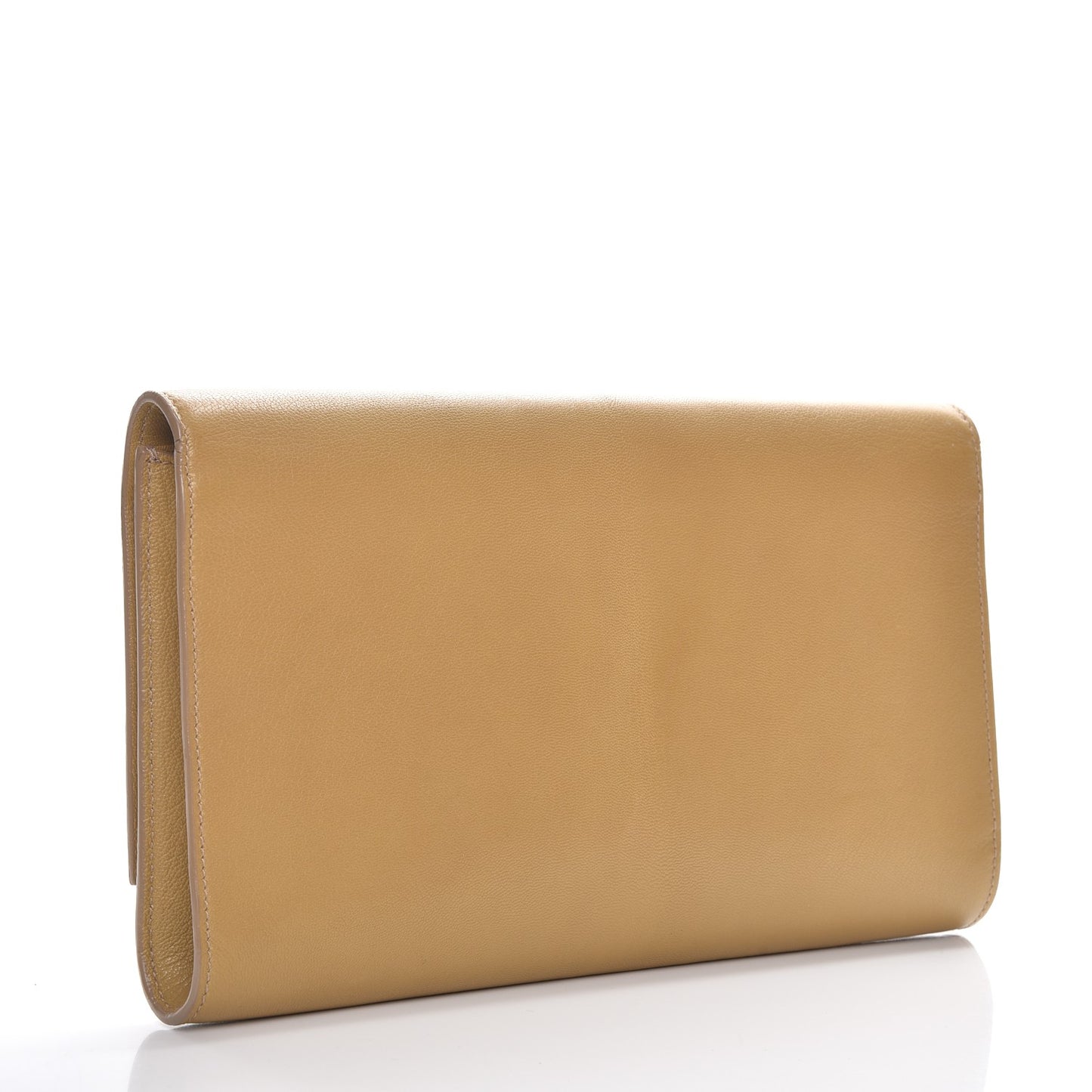 Chevre Large Belle de Jour Clutch Beige
