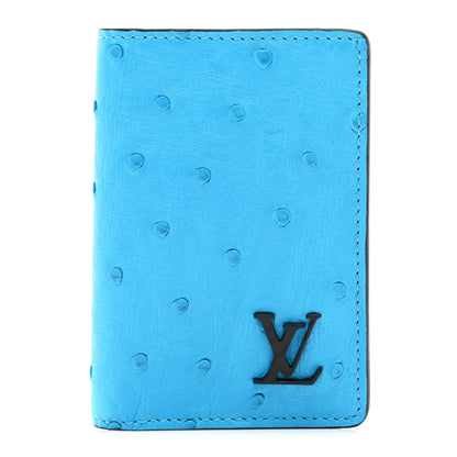 Louis Vuitton Ostrich Pocket Organizer Bleu 1 of 7