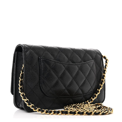 Chanel Caviar Quilted Wallet on Chain WOC Black 3 of 11
