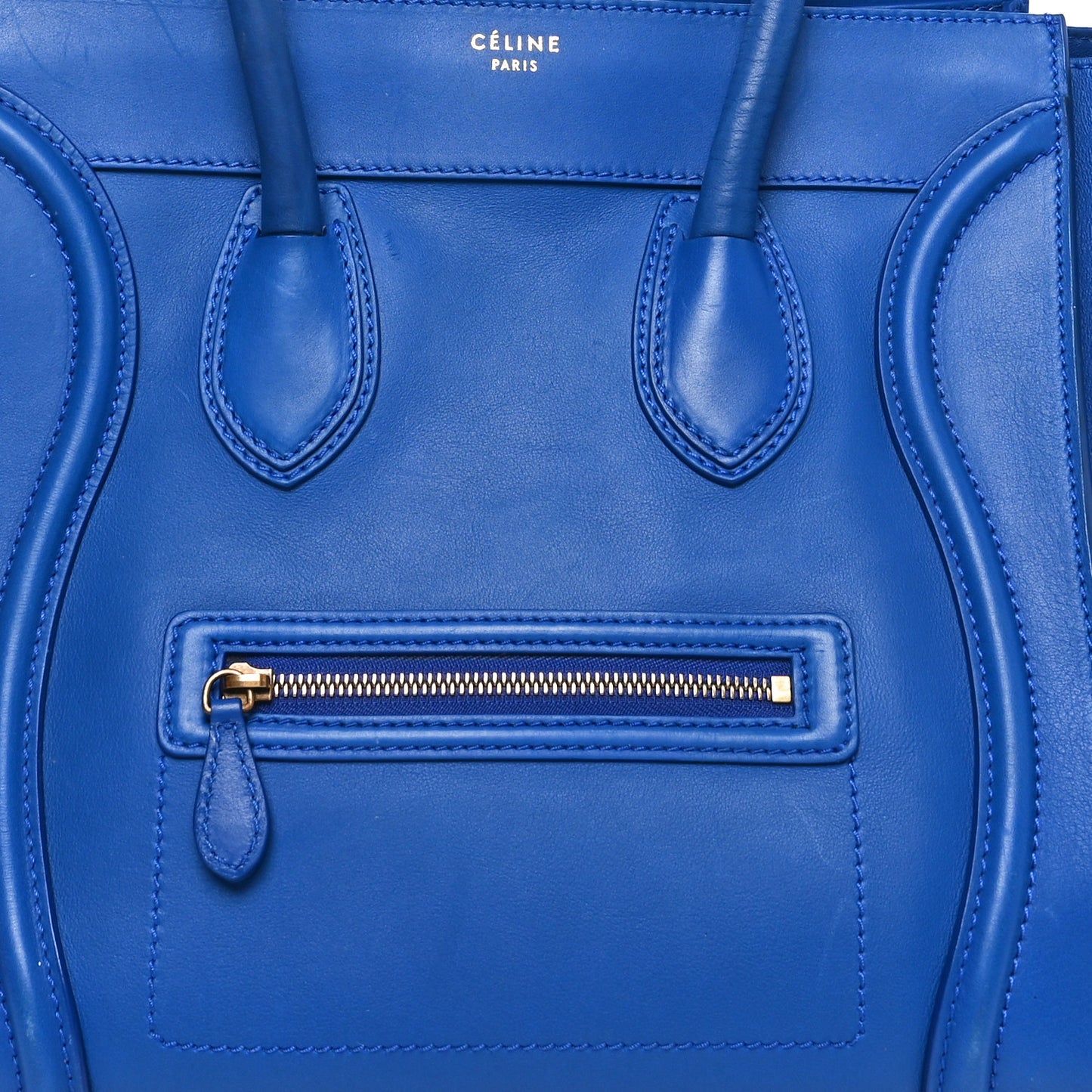 Smooth Calfskin Mini Luggage Royal Blue