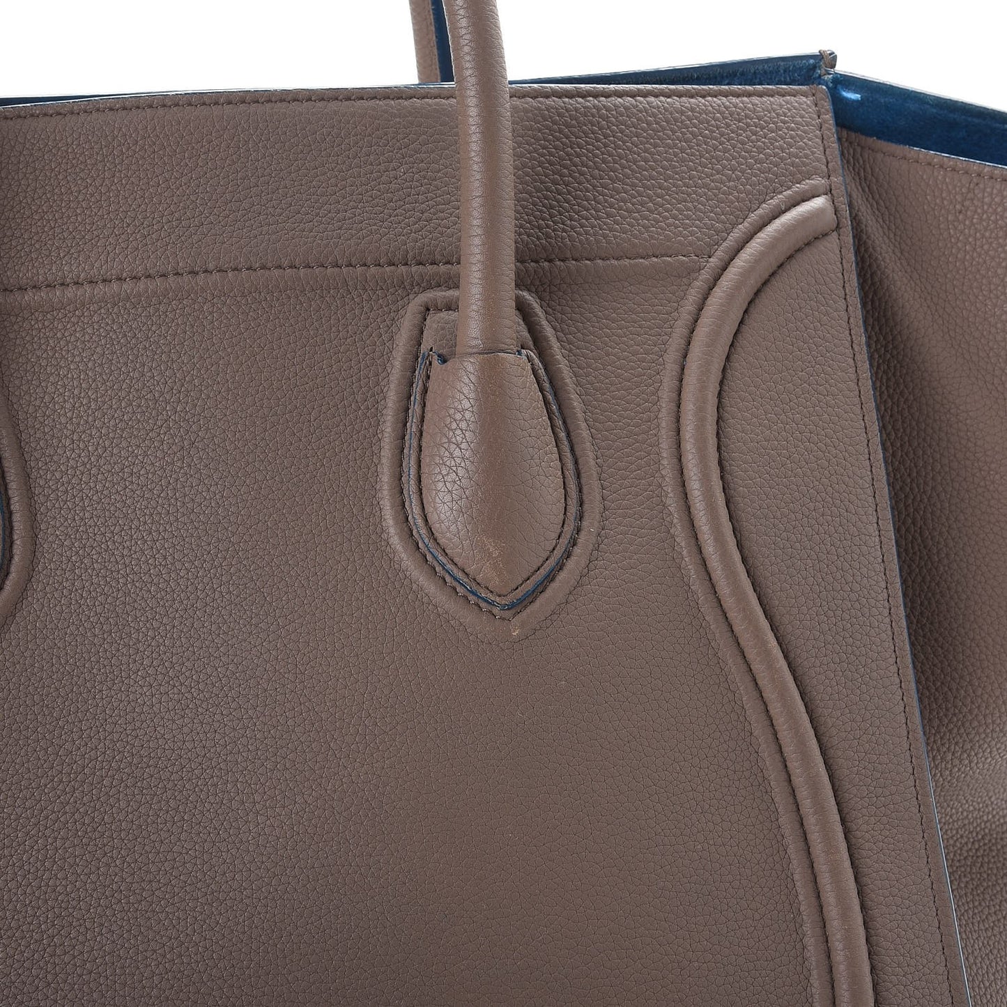 Baby Grained Calfskin Medium Phantom Luggage Taupe