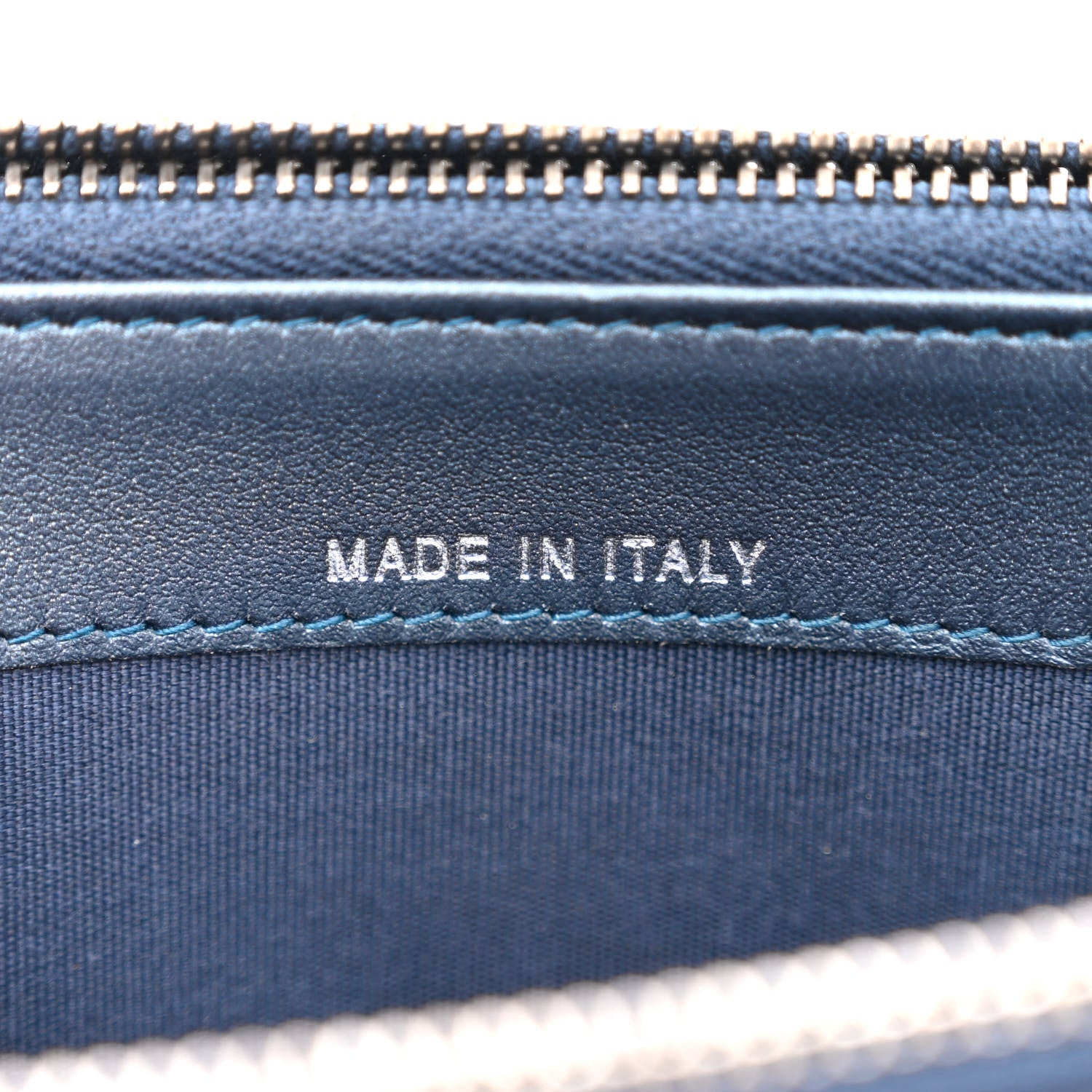 Chanel Metallic Caviar Quilted Small Boy Clutch With Chain Navy 8 of 13