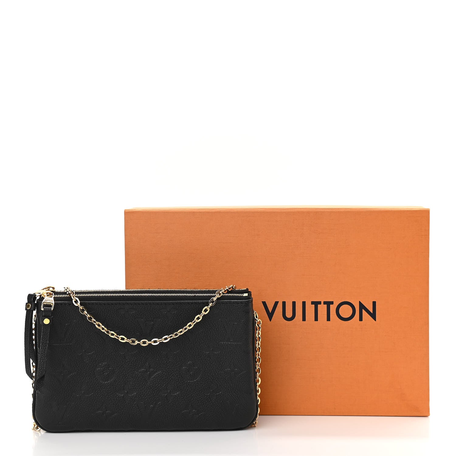 Louis Vuitton Empreinte Double Zip Pochette Black 12 of 12
