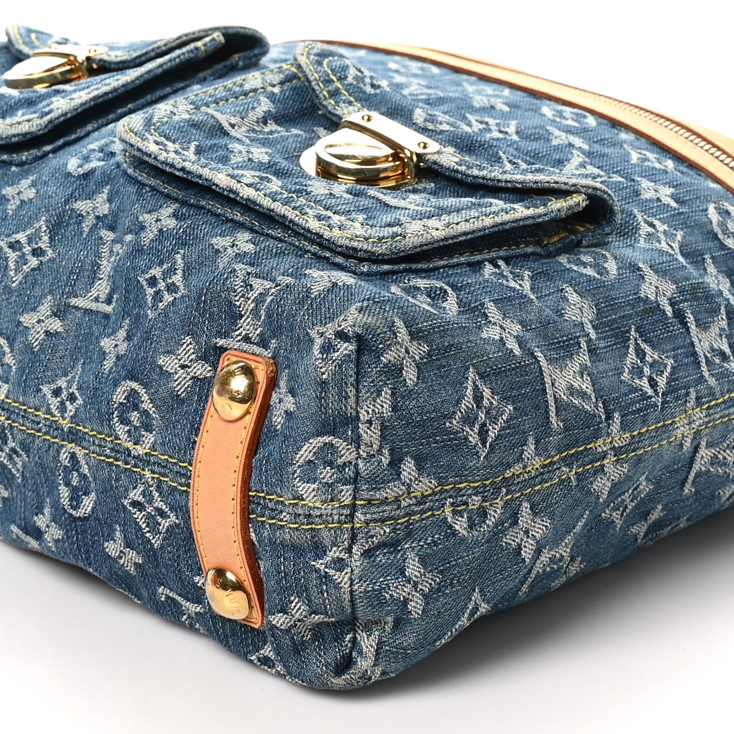 Louis Vuitton Denim Baggy GM Blue 9 of 9