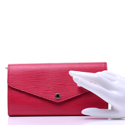 Louis Vuitton Epi Sarah Wallet NM Hot Pink 2 of 10