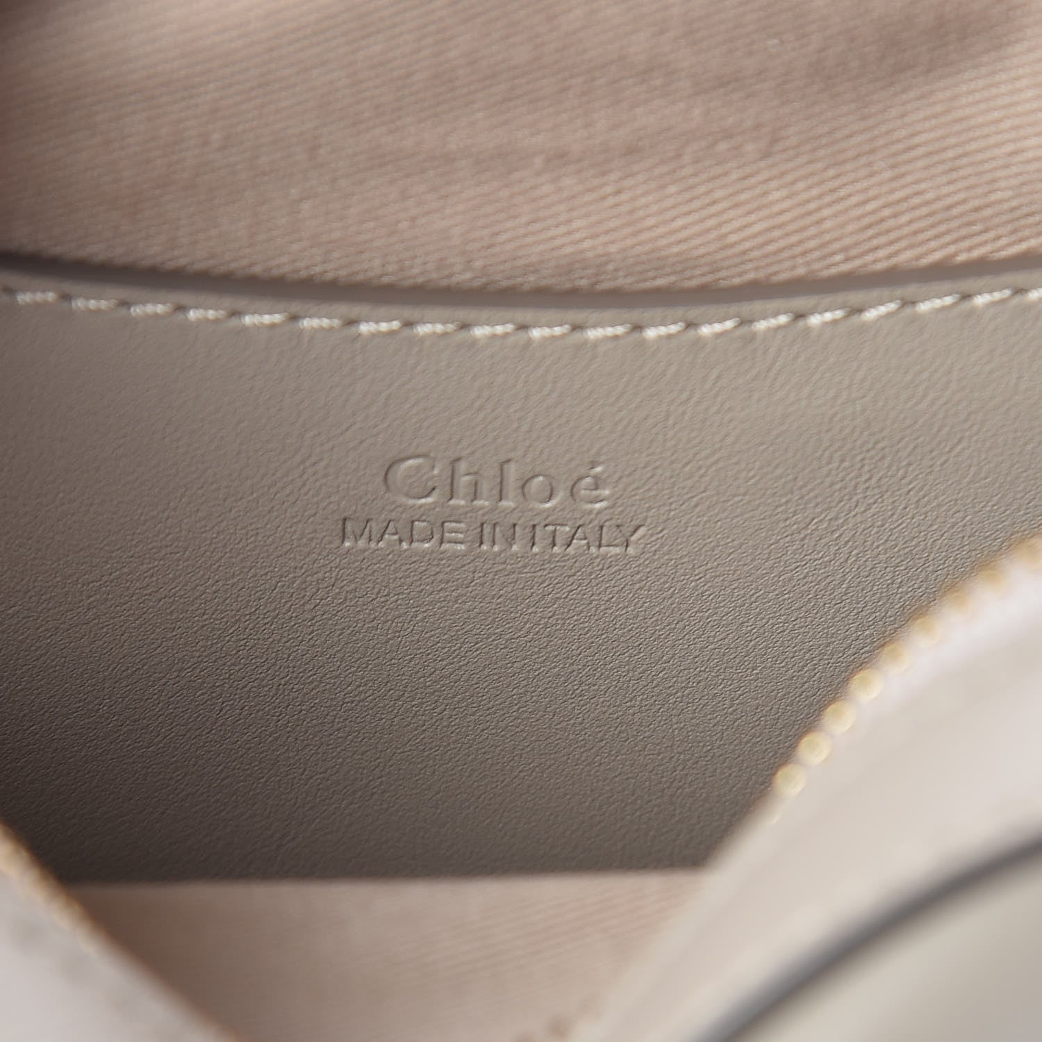 Chloe Smooth Calfskin Little Horses Embroidered Signature Belt Bag Pastel Grey 6 of 11