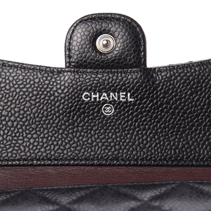 Chanel Caviar Quilted Compact Flap Wallet Black 6 of 11