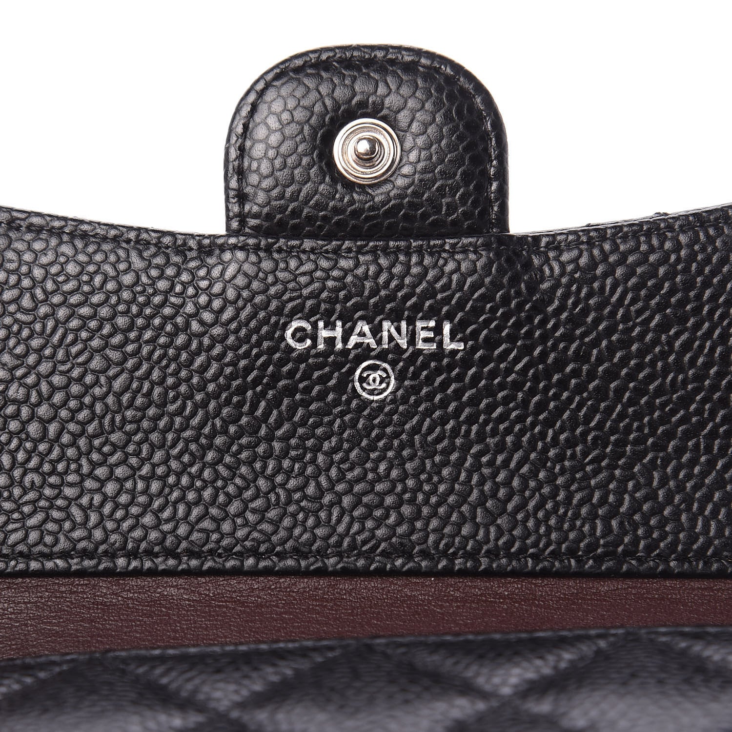 Chanel Caviar Quilted Compact Flap Wallet Black 6 of 11