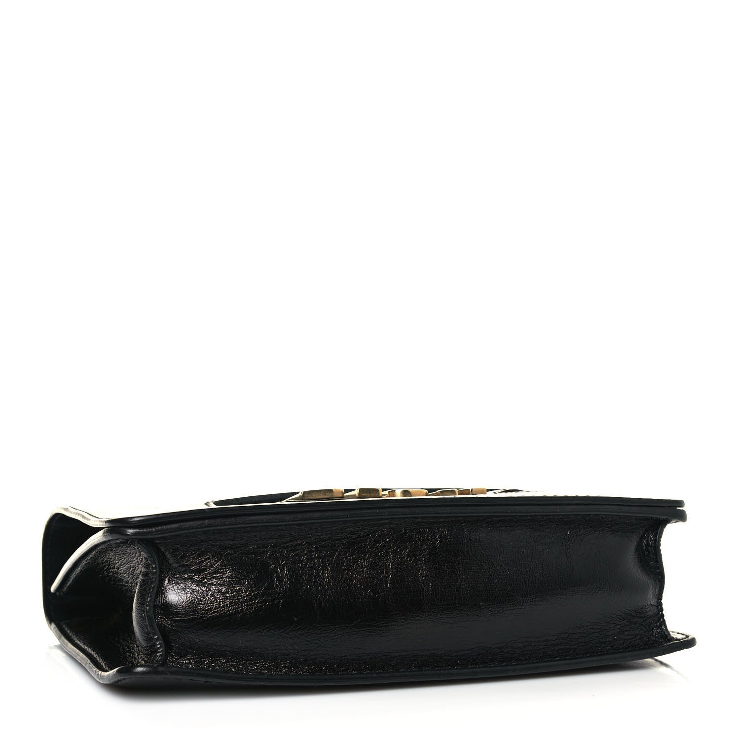 Christian Dior Crinkled Patent Lambskin Dio(r)evolution Top Handle Flap Bag Black 5 of 17