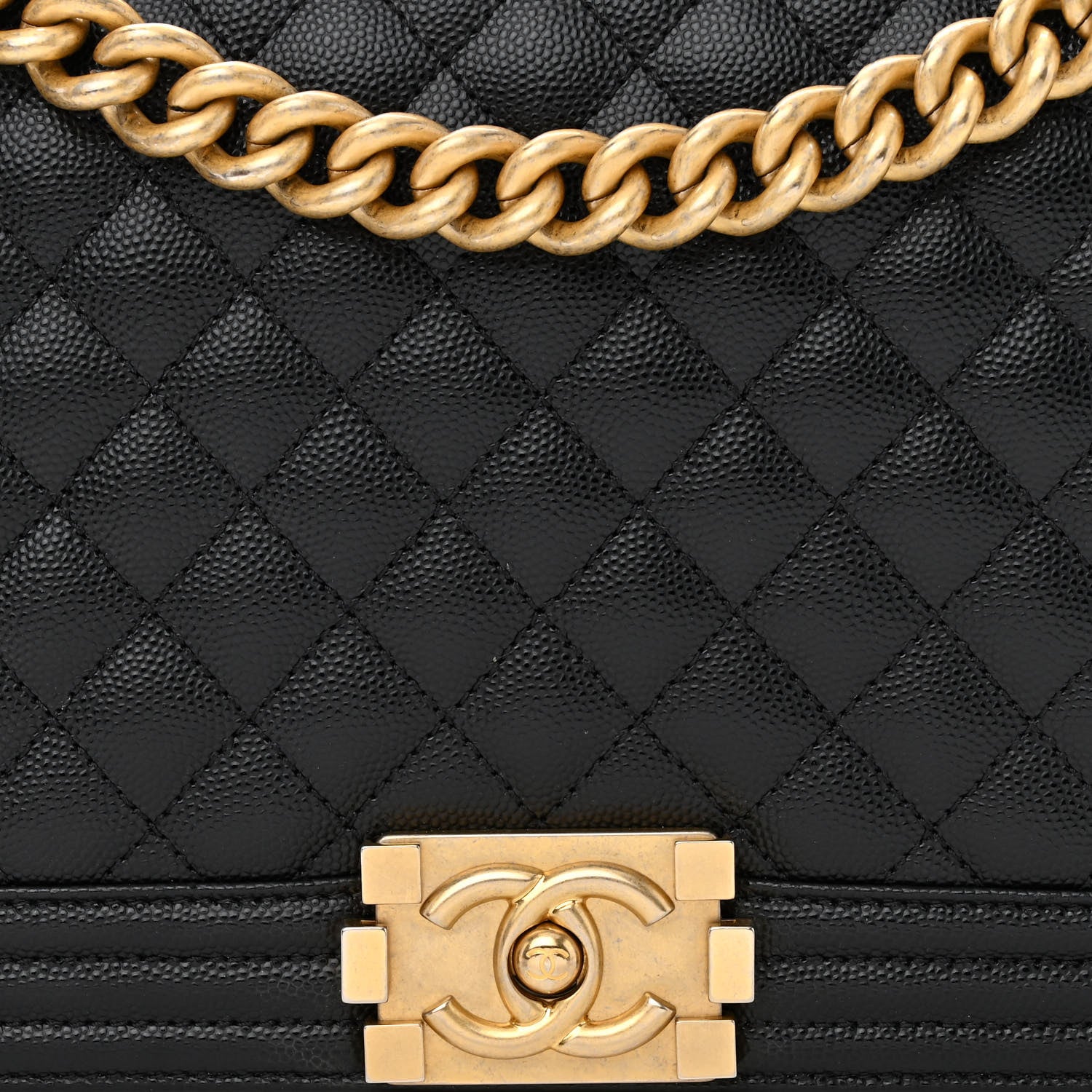 Chanel Caviar Quilted New Medium Boy Flap Black 8 of 13