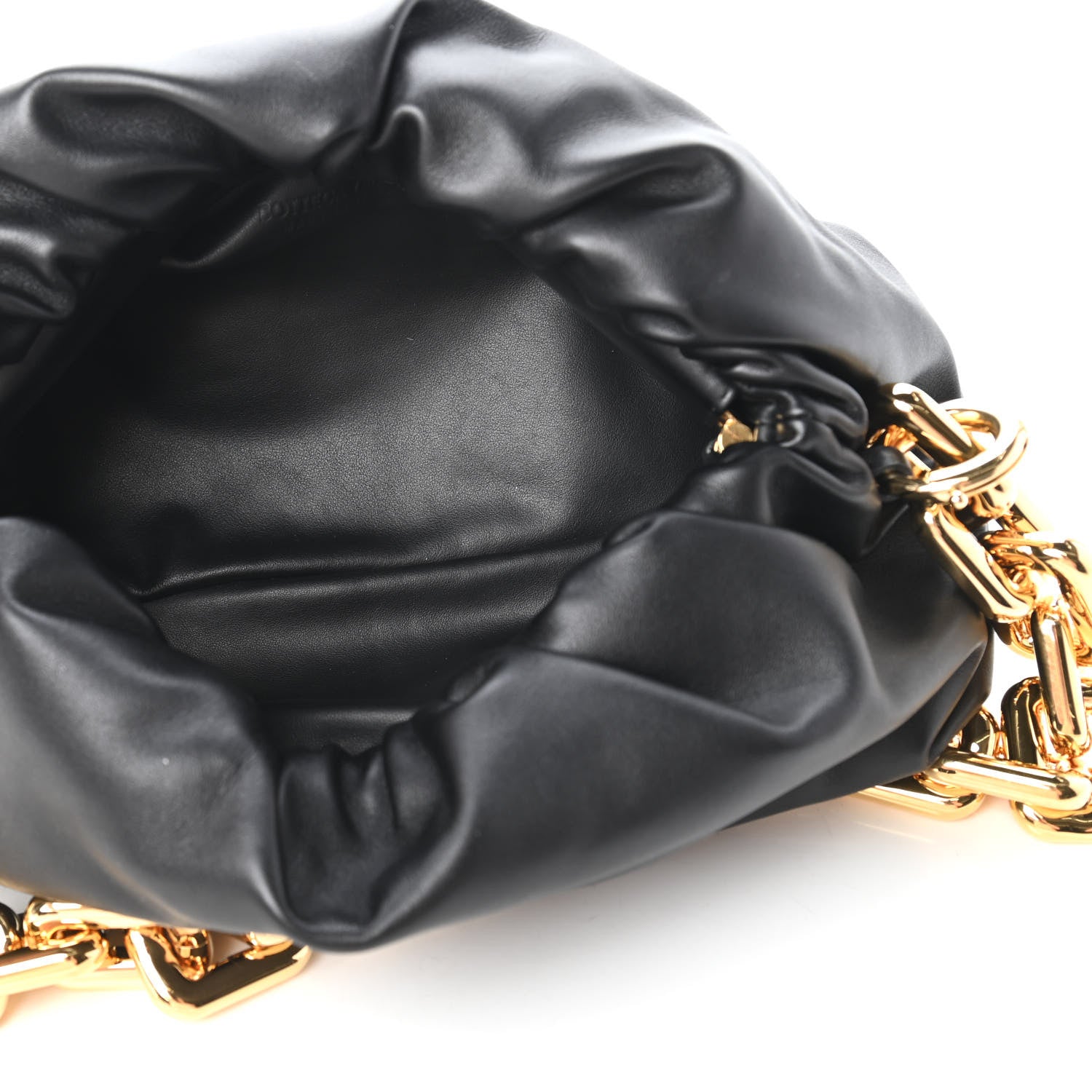 Bottega Veneta Calfskin The Pouch Chain Black 5 of 10