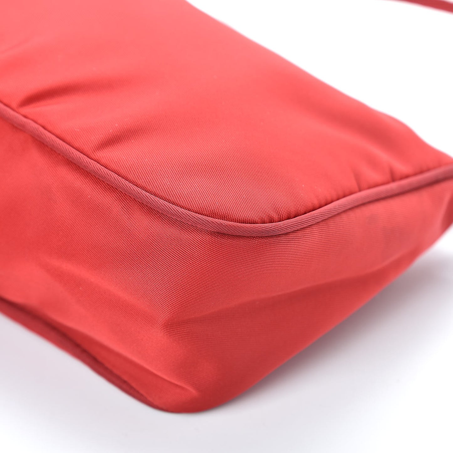 Tessuto Nylon Pochette Bag Rosso