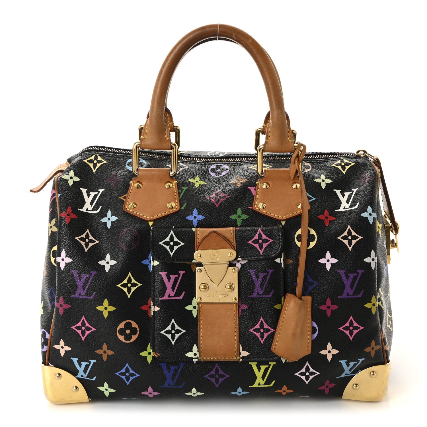 Louis Vuitton Monogram Multicolor Speedy 30 Black 1 of 9