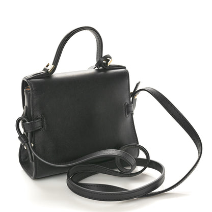 Delvaux Smooth Calfskin Micro Tempete Satchel Black 3 of 11