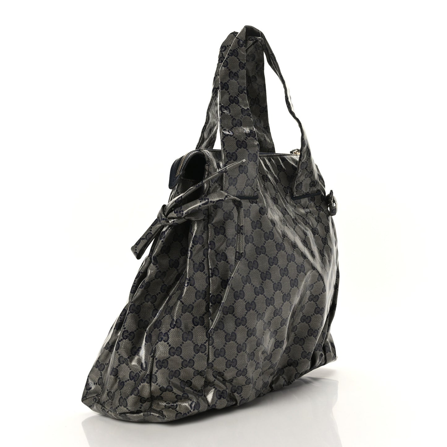 Crystal Monogram Hysteria Tote Navy Blue