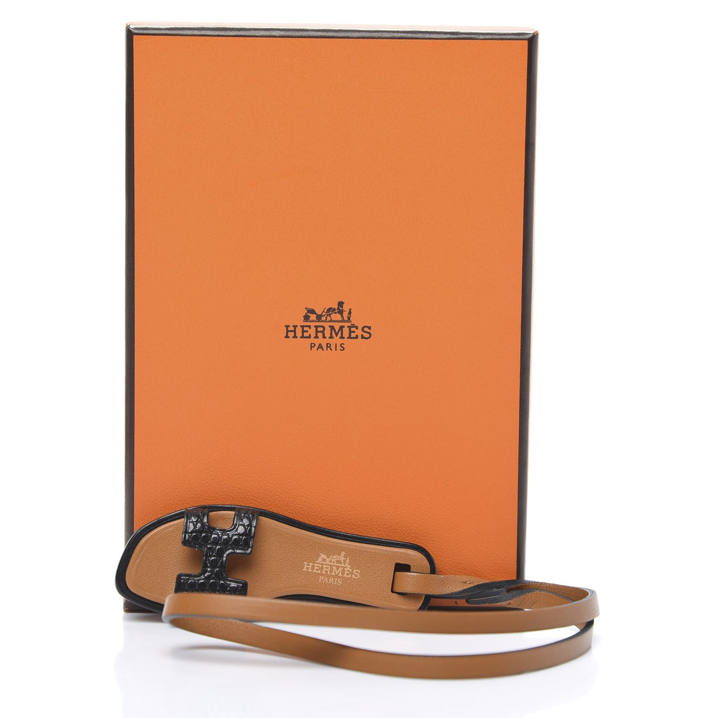Lizard Butler Calfskin Hunter Oran Nano Bag Charm Black