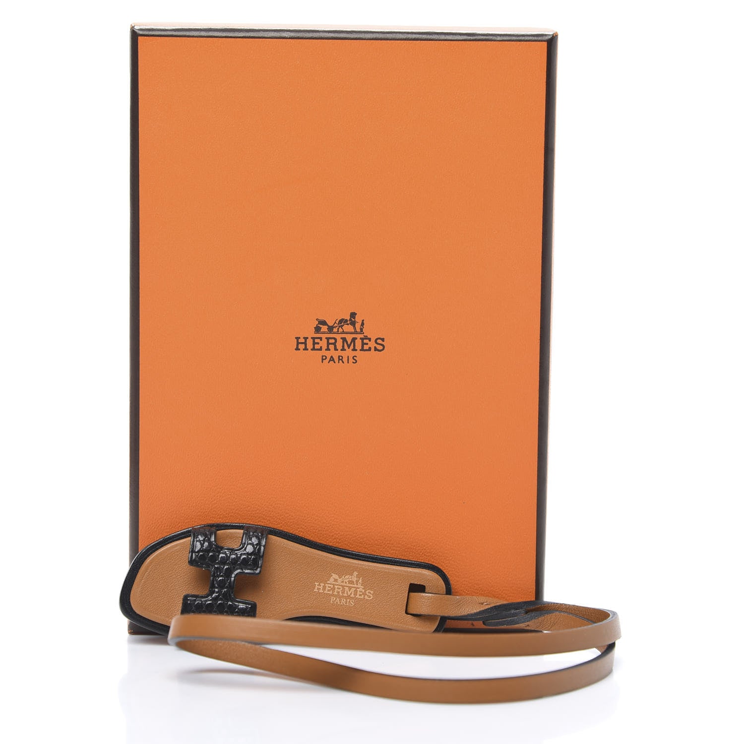 Hermes Lizard Butler Calfskin Hunter Oran Nano Bag Charm Black 5 of 5