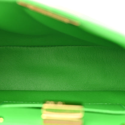 Fendi Nappa Mini Peekaboo Iconic Satchel Tomatillo 5 of 16