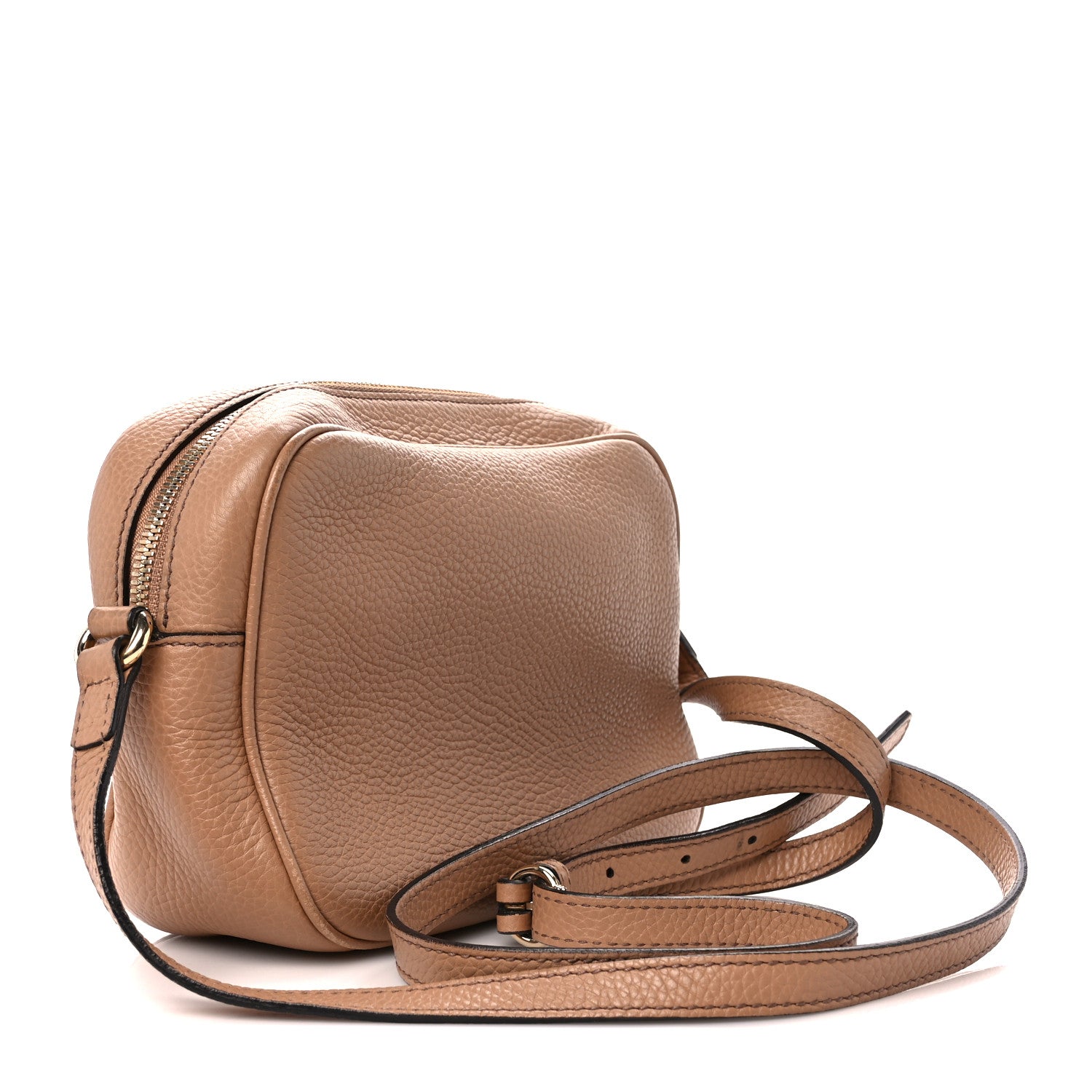 Gucci Pebbled Calfskin Small Soho Disco Bag Camelia 3 of 13