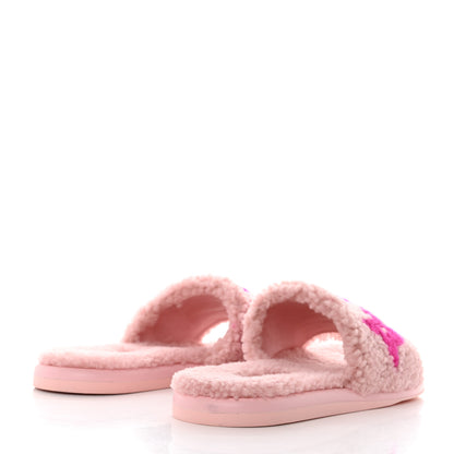Louis Vuitton Shearling Magnetic Flat Mule 39 Rose Clair 4 of 9