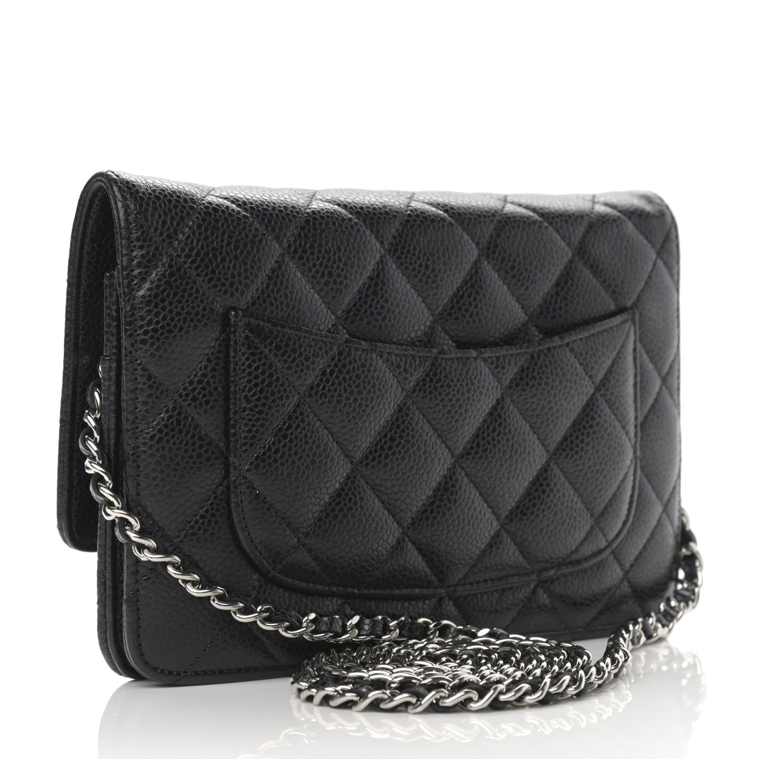 Chanel Caviar Quilted Wallet On Chain WOC Black 3 of 11