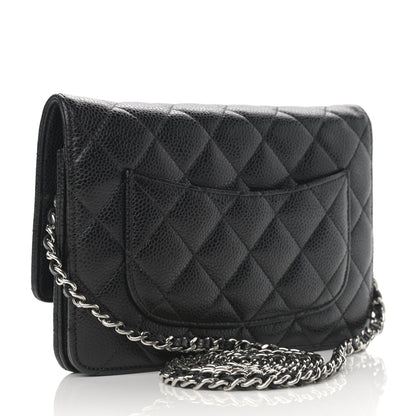 Chanel Caviar Quilted Wallet On Chain WOC Black 3 of 11