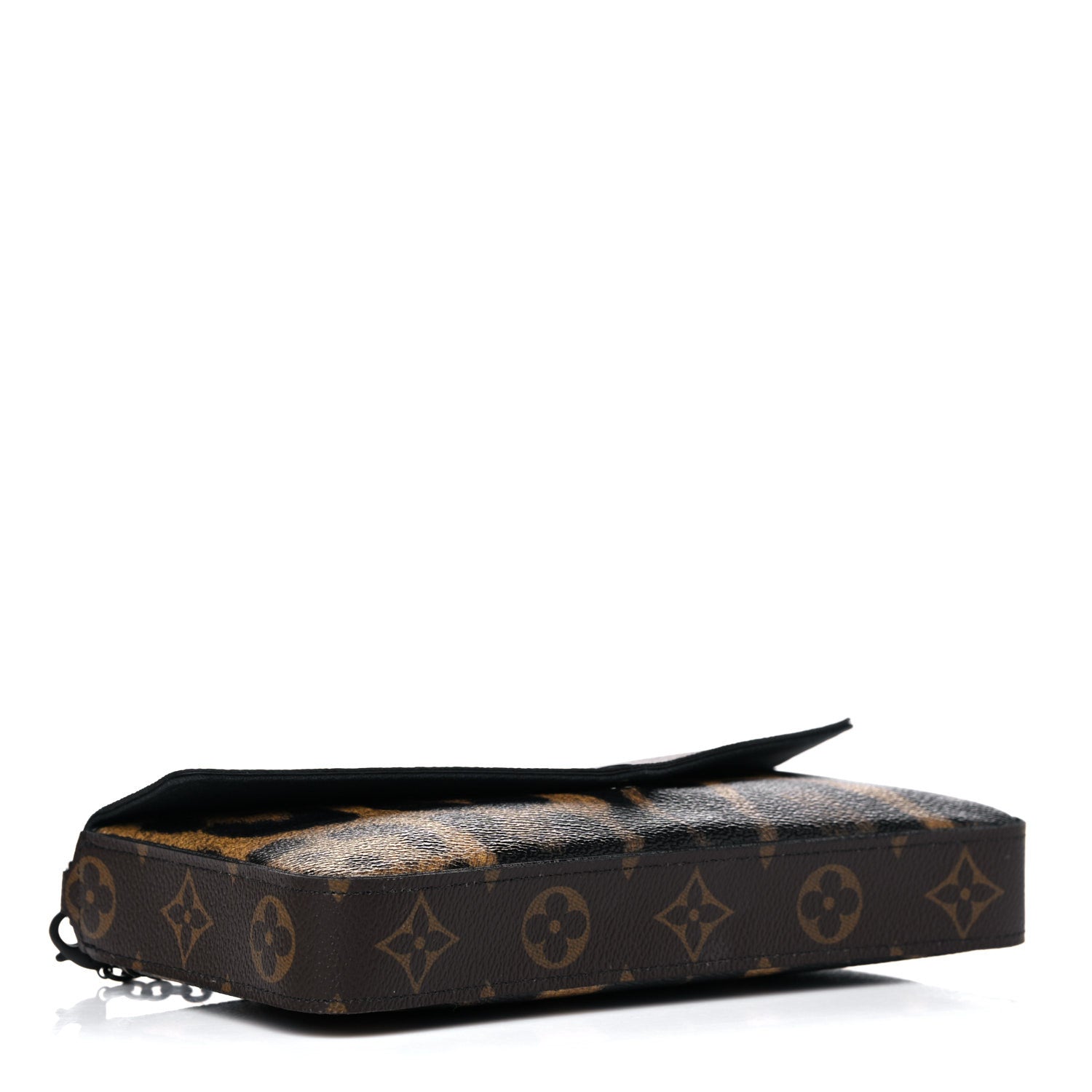 Louis Vuitton Monogram Animal Print Pochette Felicie Chain Wallet 5 of 13