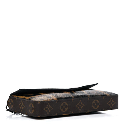 Louis Vuitton Monogram Animal Print Pochette Felicie Chain Wallet 5 of 13