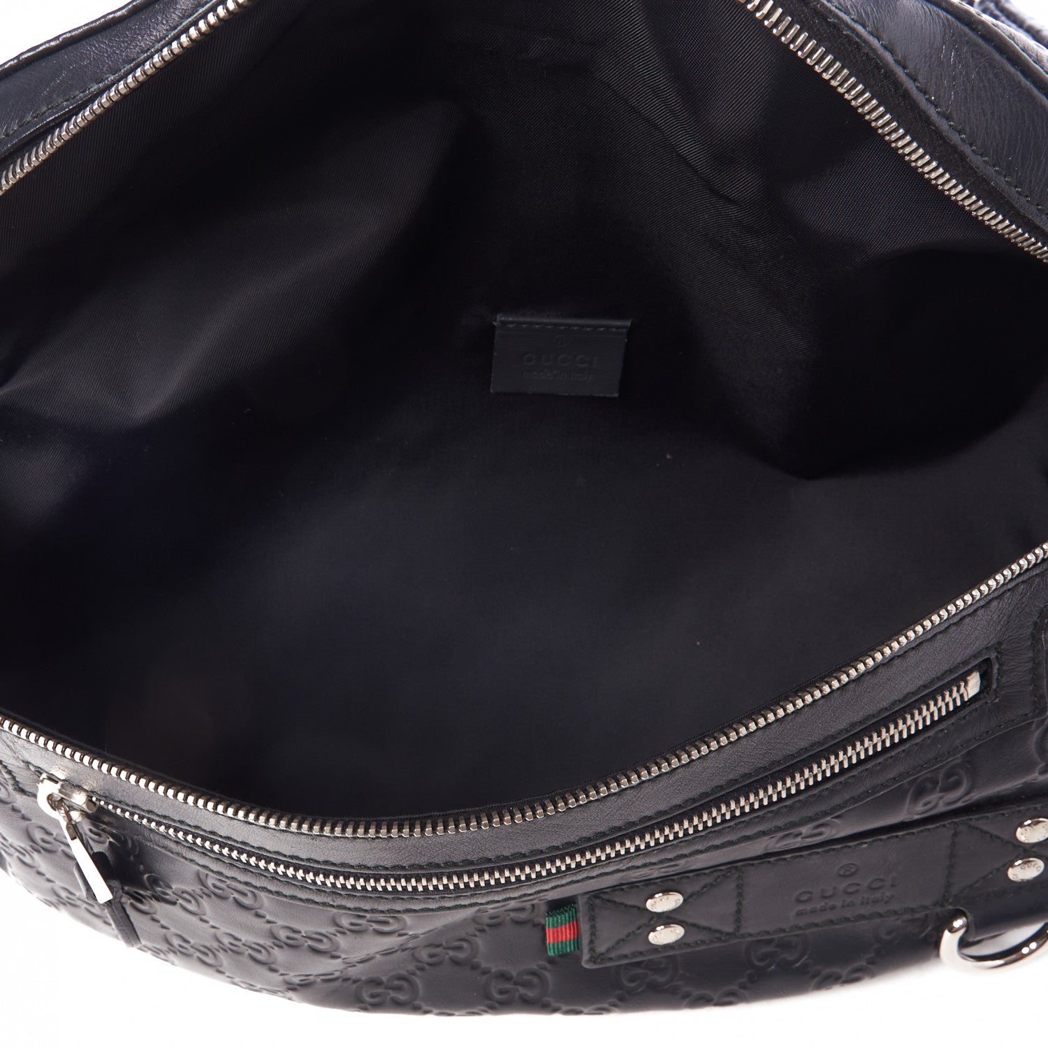 Gucci Guccissima Web Belt Bag Black 6 of 7