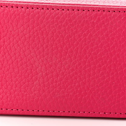 Louis Vuitton Taurillon Flower Chain Capucines Mini Rose Pondicherry 10 of 12