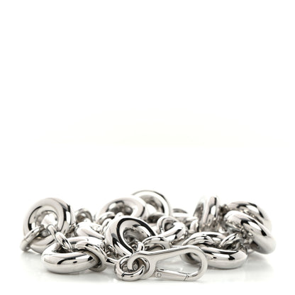 Loewe Aluminum Stainless Steel Chunky Donut Chain Shoulder Strap Silver 1 of 5