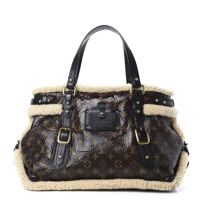 Louis Vuitton Patent Monogram Shearling Sac Thunder 1 of 11