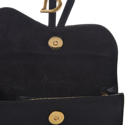 Christian Dior Grained Calfskin Saddle Belt Bag Black 8 of 12