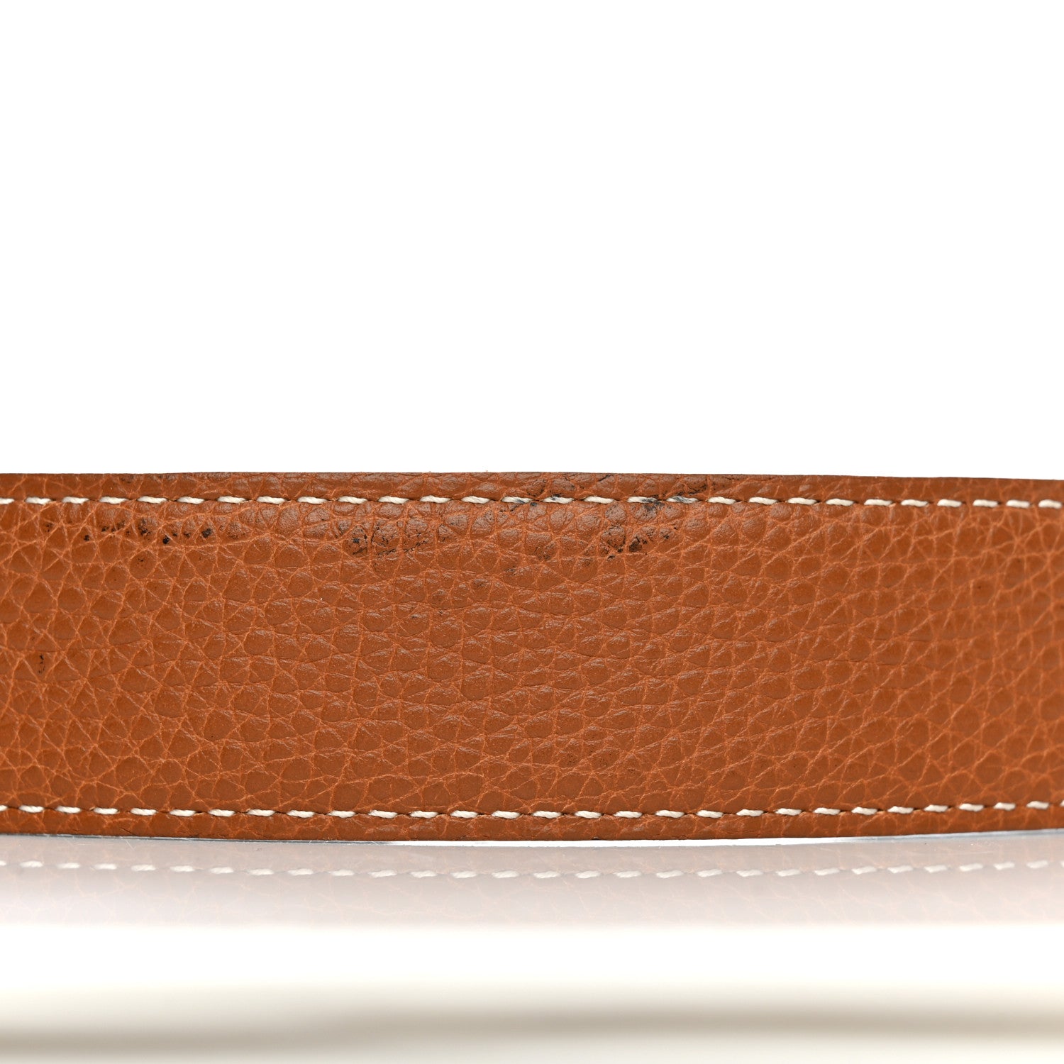 Hermes Box Togo 32mm H Belt 75/30 Black Gold 7 of 8