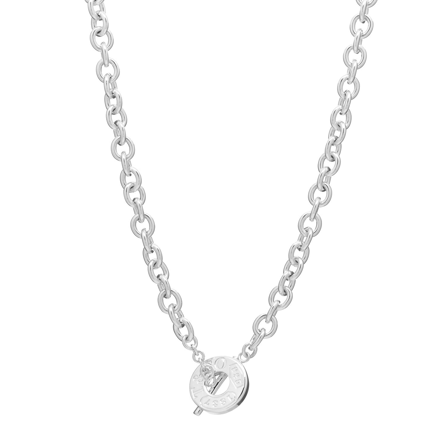 Sterling Silver 1837 Toggle Necklace