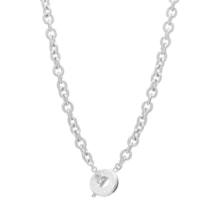 Tiffany Sterling Silver 1837 Toggle Necklace 1 of 4
