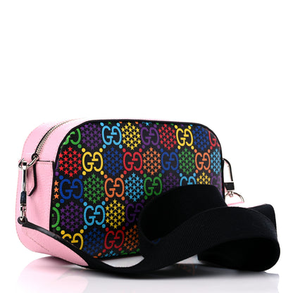 Gucci GG Supreme Monogram Psychedelic Shoulder Bag Black Multicolor Sugar Pink 3 of 9