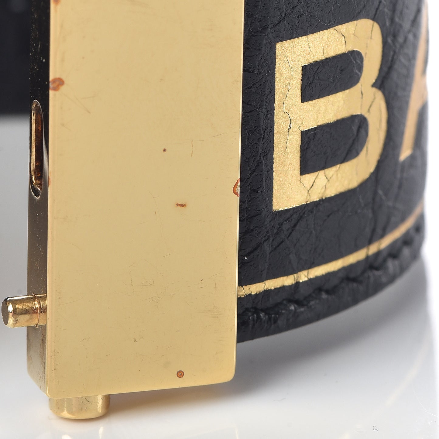 Agneau Logo Blanket Bracelet Black