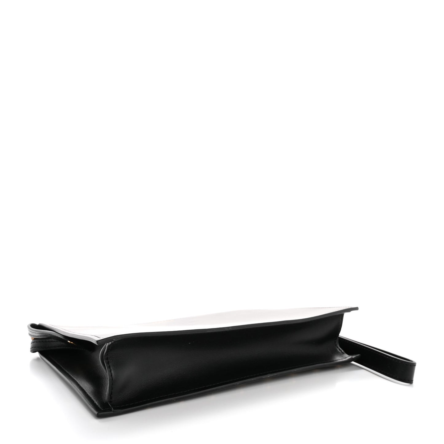 Vitello Palazzo Medusa Stud Wristlet Bag Black