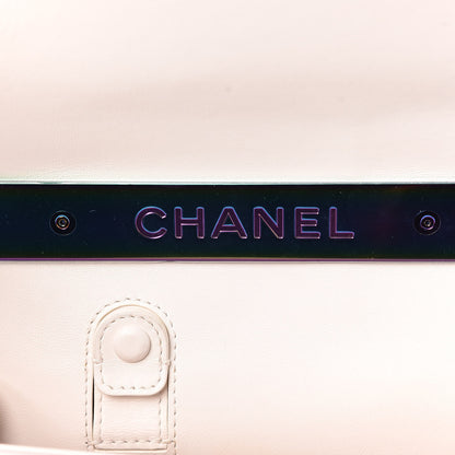 Chanel Lambskin LED Iridescent Metal Small Boy Flap White Multicolor 10 of 11