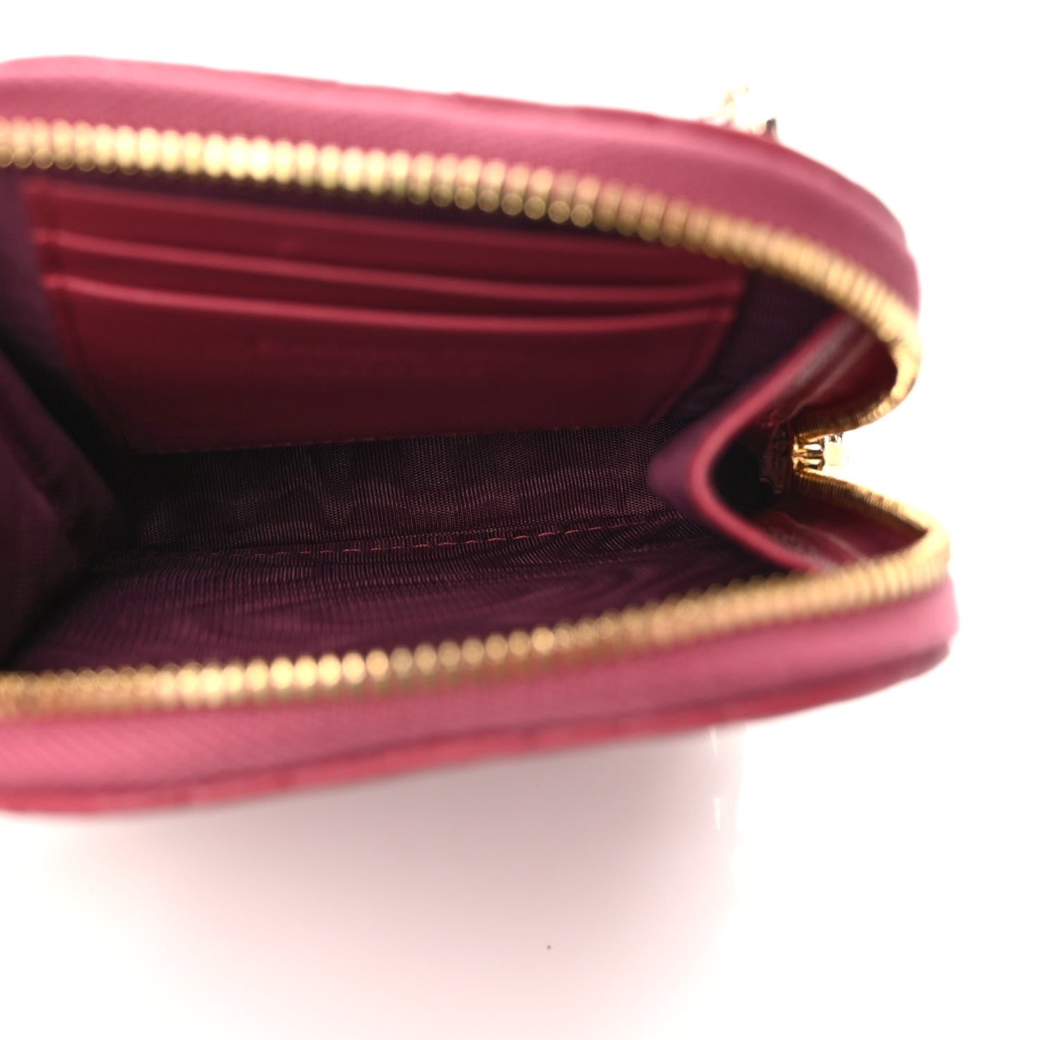Christian Dior Lambskin Cannage Lady Dior Phone Holder Strawberry Pink 5 of 10