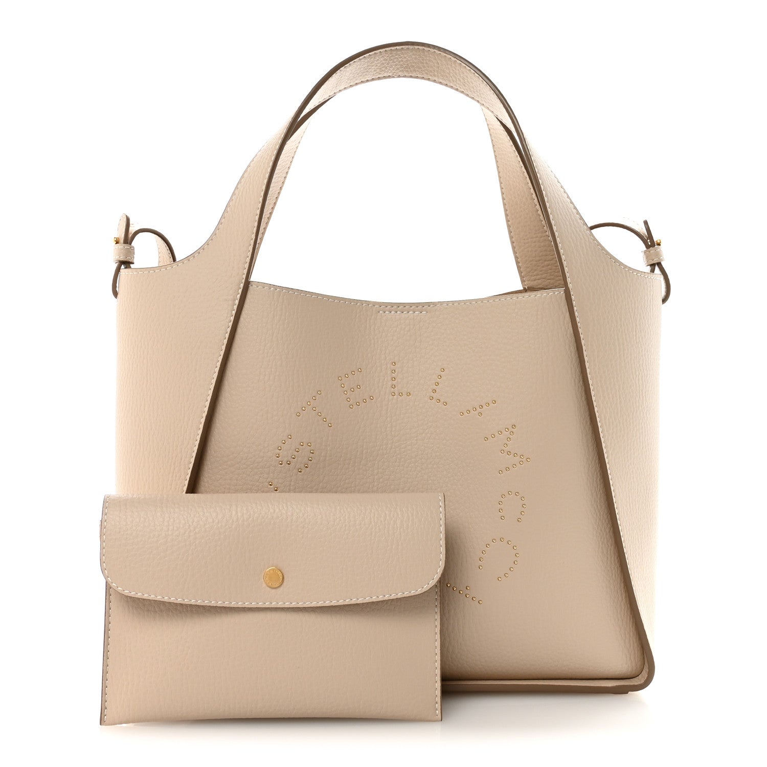 Stella McCartney Grainy Alter Mat Studded East West Tote Cream 3 of 10