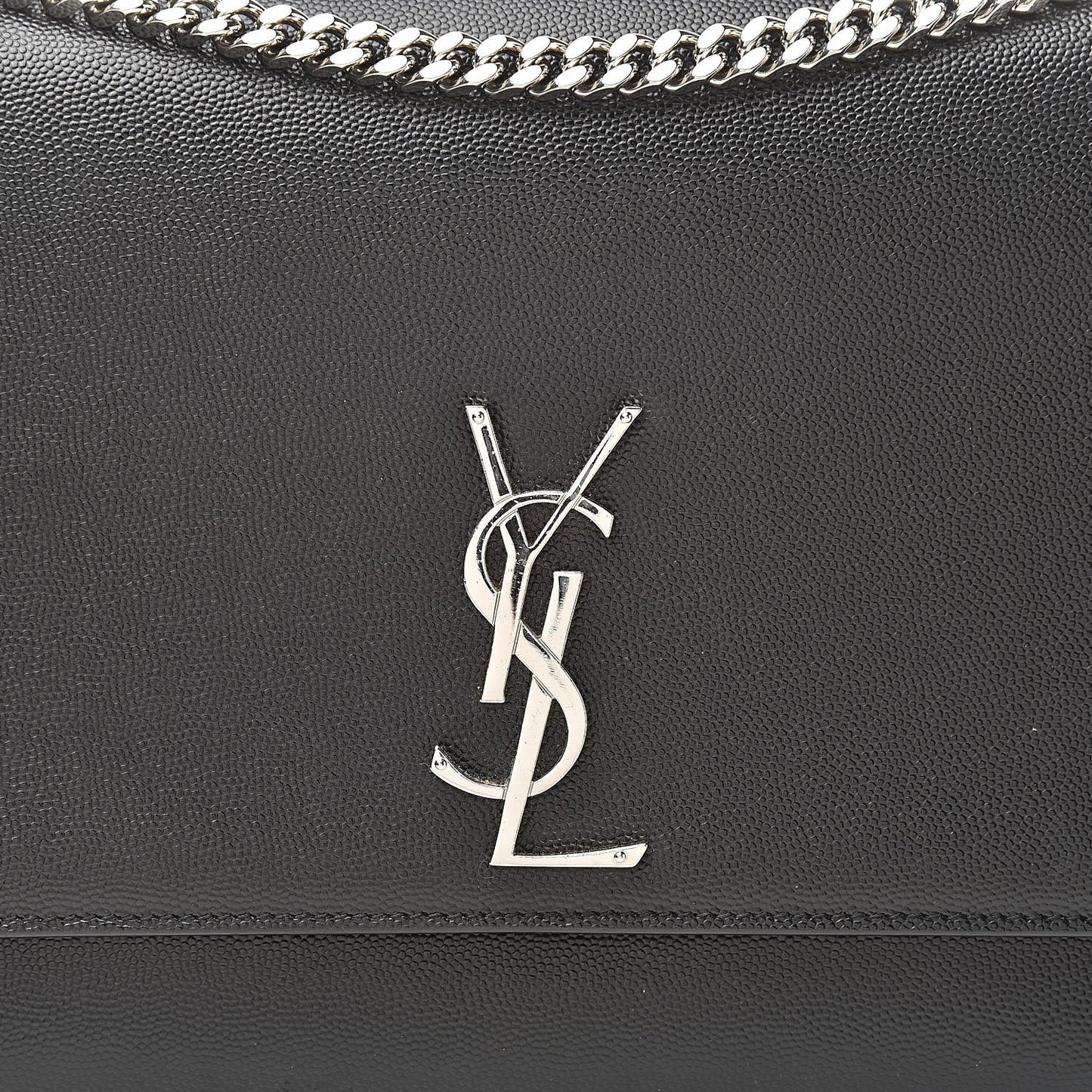Grain De Poudre Large Classic Monogram Kate Satchel Black