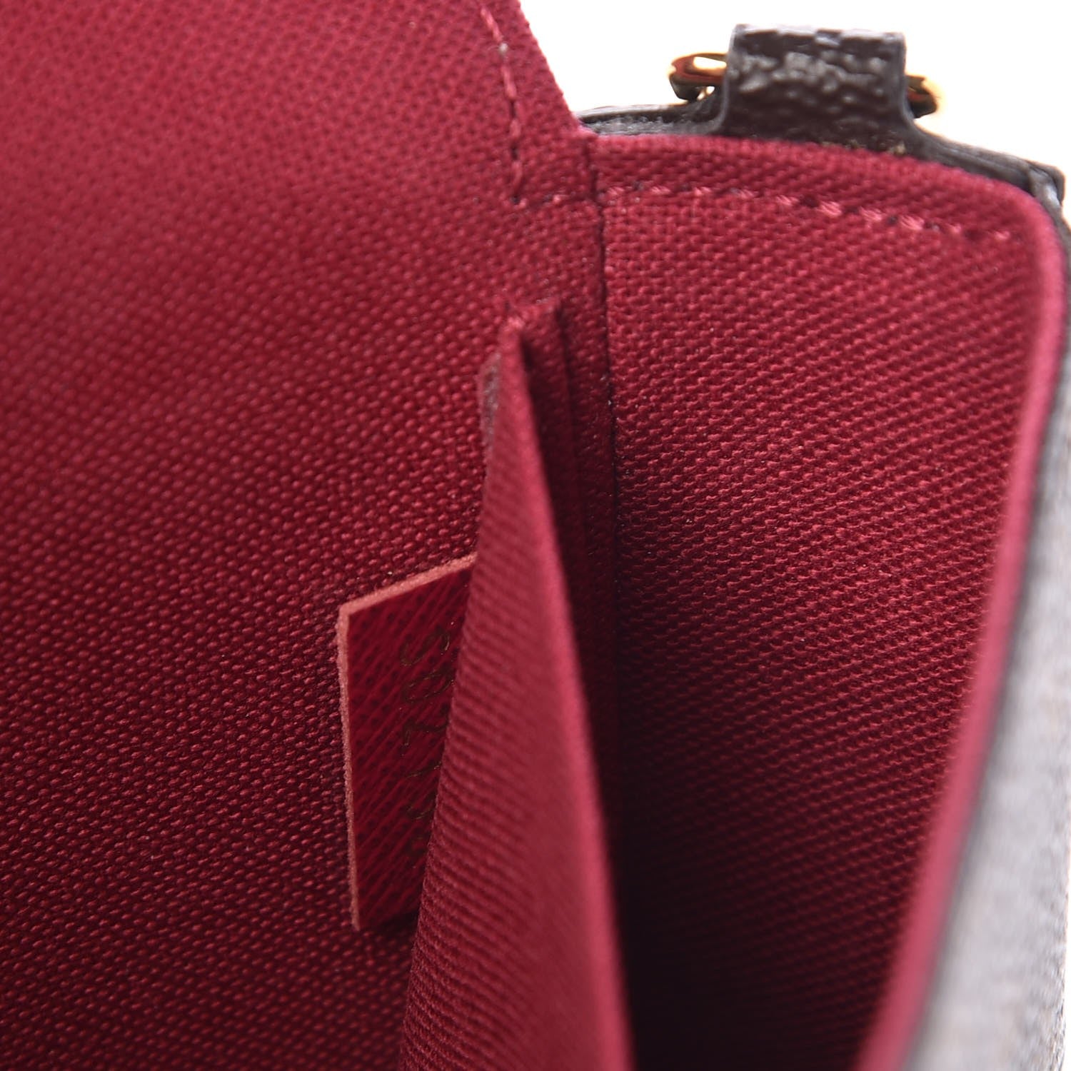 Louis Vuitton Monogram Pochette Felicie Chain Wallet Fuchsia 6 of 12