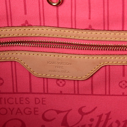 Louis Vuitton Monogram Roses Neverfull MM 6 of 15