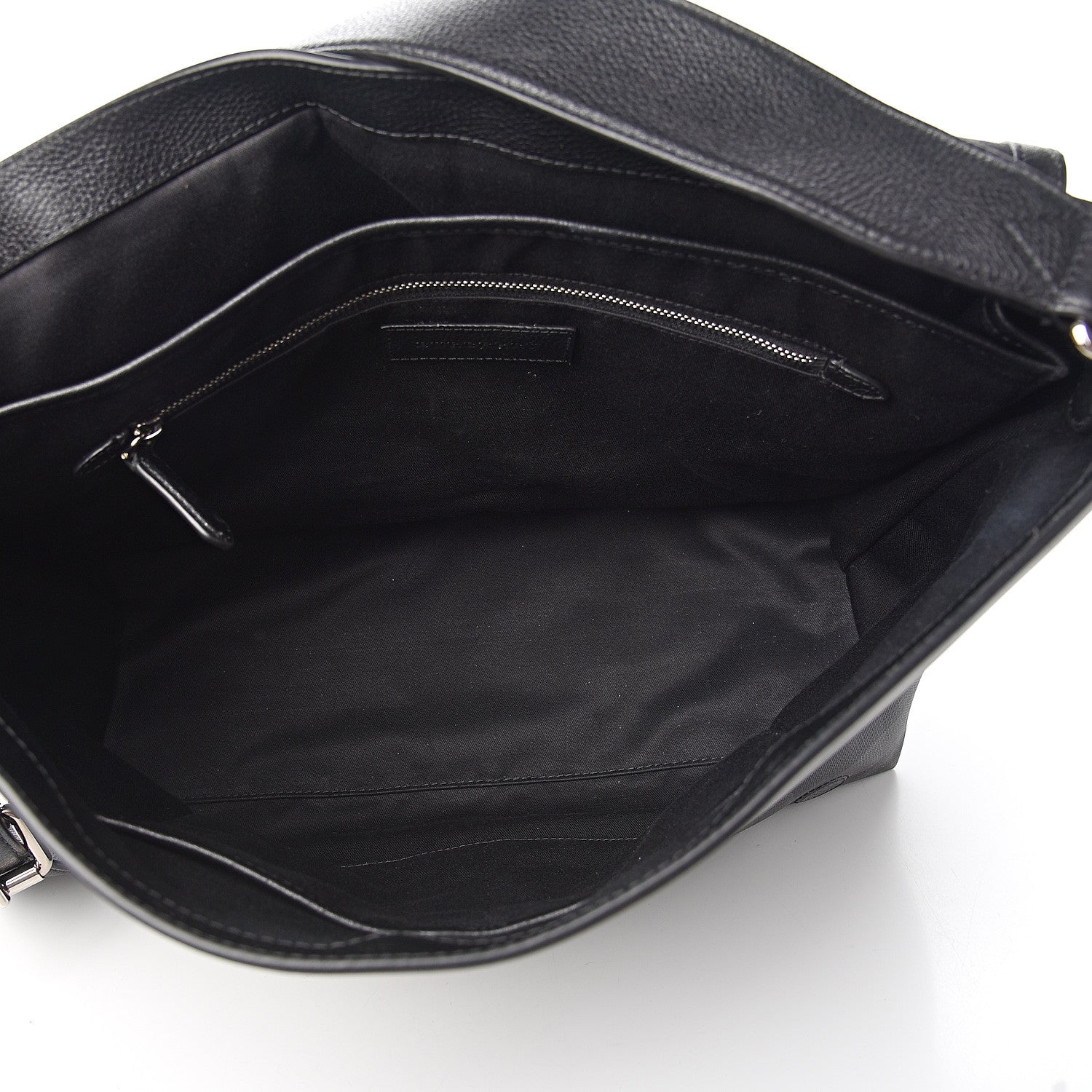Burberry Smoked Check Logo Graphic Burleigh Messenger Bag Black 6 of 10