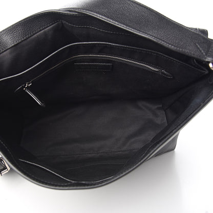 Burberry Smoked Check Logo Graphic Burleigh Messenger Bag Black 6 of 10