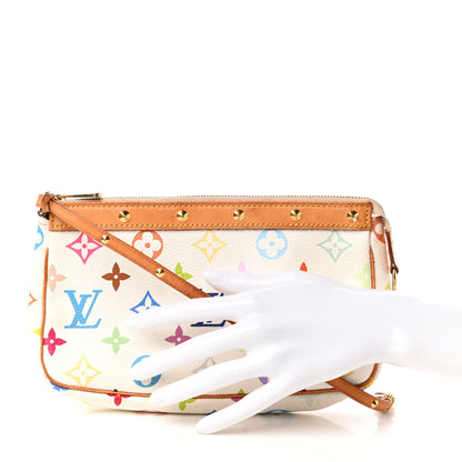 Louis Vuitton Monogram Multicolor Pochette Accessories White 2 of 11
