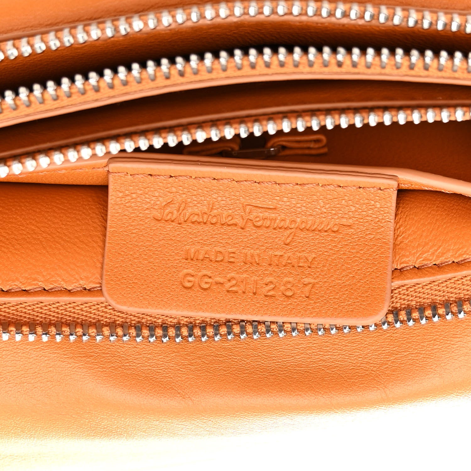 Salvatore Ferragamo Calfskin Small Viva Bow Shoulder Bag Orange 7 of 10